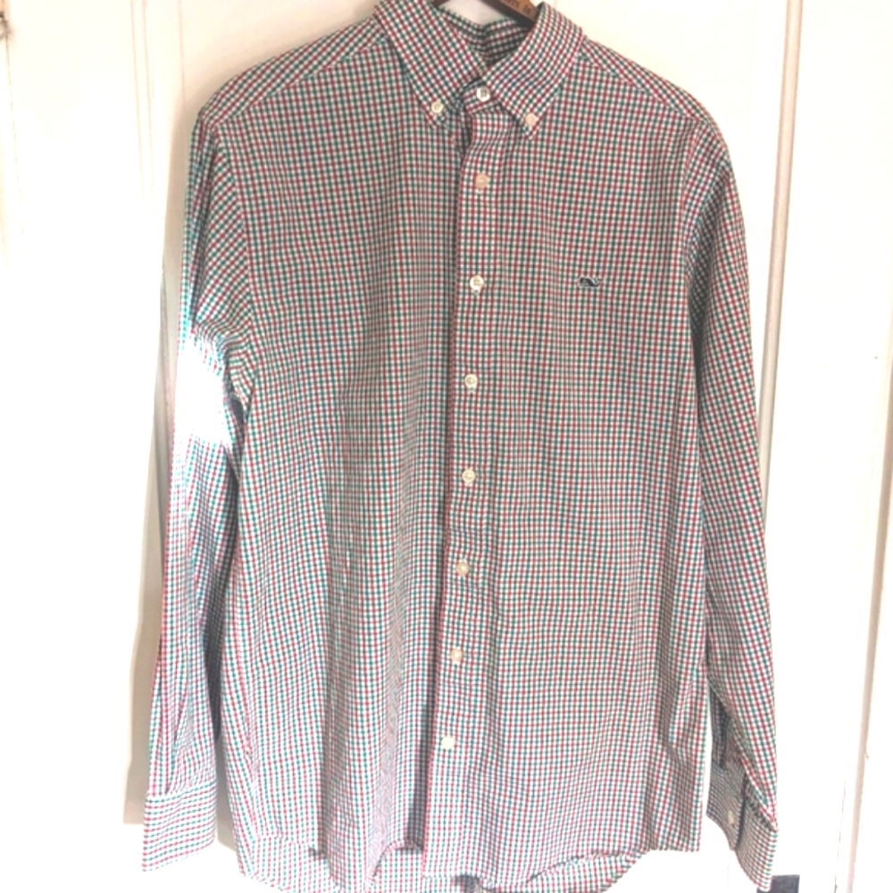 Vineyard Vines Multicolor Checkered Shirt - EUC